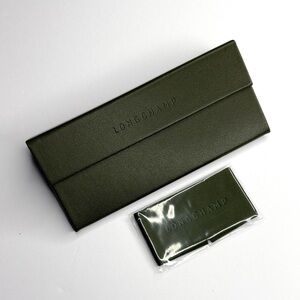 LONGCHAMP Olive/Army Green Magnetic Eyeglass Case